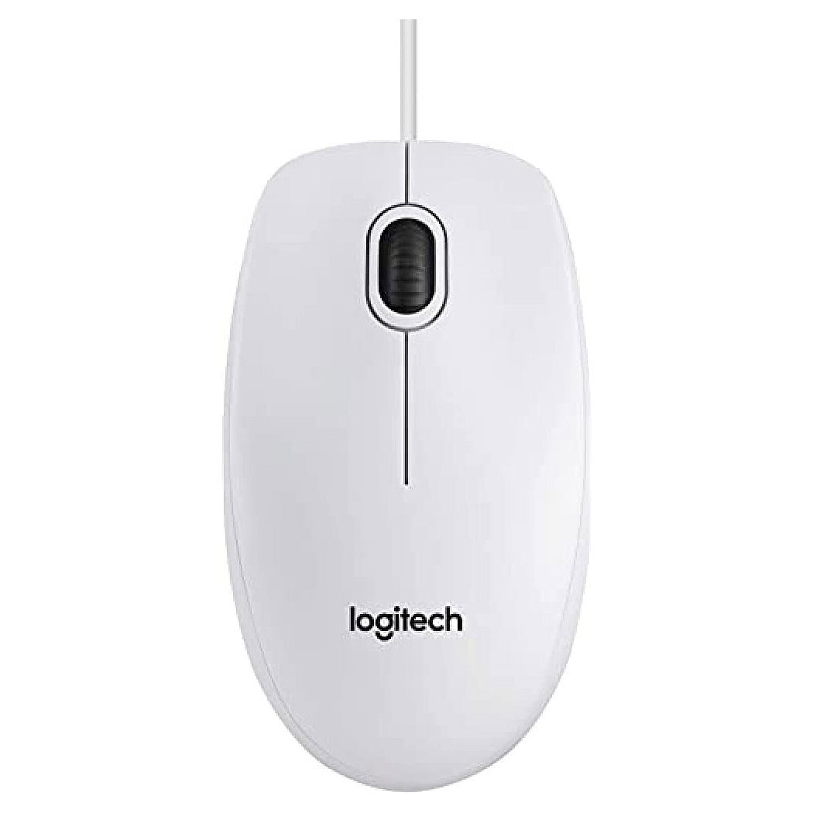 Mouse USB Logitech B100 3 Pulsanti Bianco 1,8 Metri